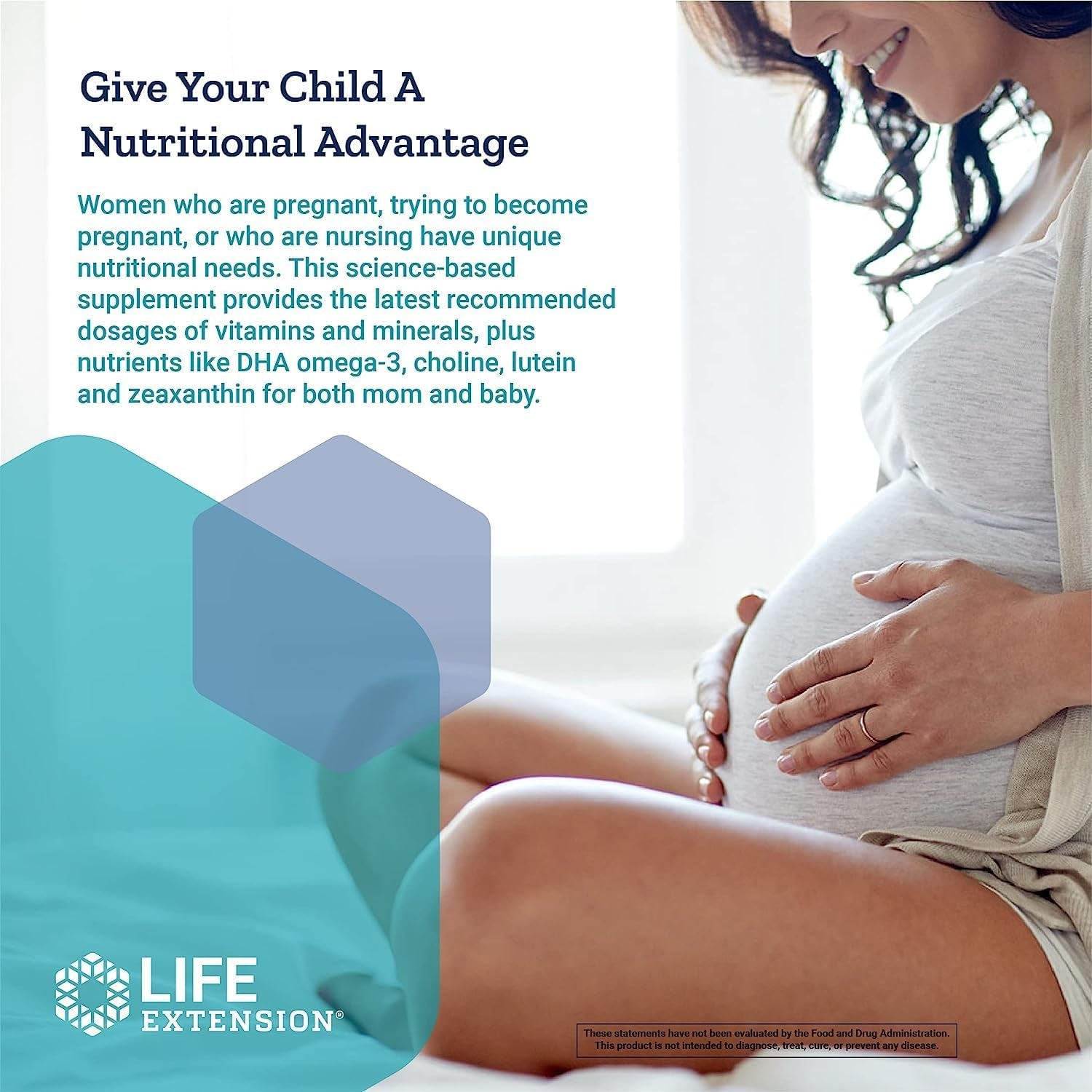 Life Extension Prenatal Advantage Supplement – Comprehensive Prenatal Vitamin for Pregnant Women - Complete Multivitamin for Healthy Brain with DHA - Non-Gmo, Gluten-Free -120 Softgels