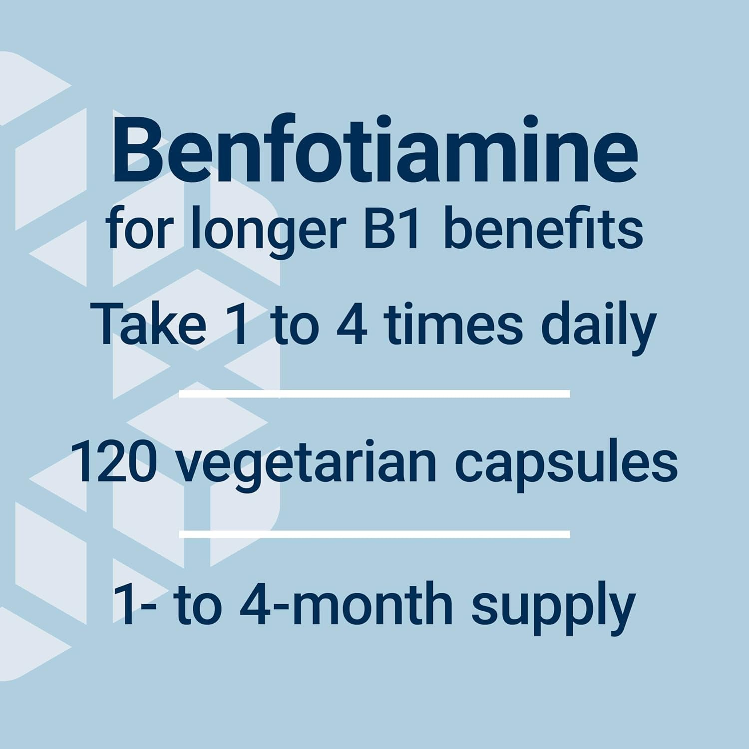 Life Extension Mega Benfotiamine, 250 Mg, a Fat-Soluble Form of Thiamine,Ultra-Bioavailable Vitamin B1, High Potency, Gluten-Free, Non-Gmo, Vegetarian, 120 Capsules