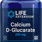 Life Extension Calcium D-Glucarate, 200 Mg - Supports Detoxification, Helps Flush Out Unwanted Compounds – Gluten-Free, Non-Gmo, Vegetarian – 60 Capsules