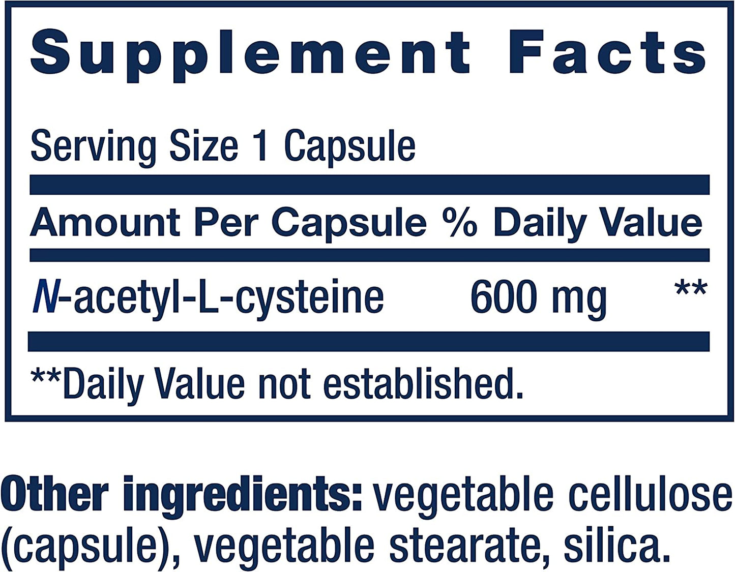 Life Extension N-Acetyl-L-Cysteine (NAC), Immune, Respiratory, Liver Health, NAC 600 Mg, Potent Antioxidant Support, Free-Radicals, Easy to Absorb, 60 Capsules