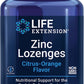 Life Extension Zinc Lozenges – Citrus-Orange Flavor – for Healthy Protein Synthesis & Immune Health - Inflammation Management Supplement - Gluten-Free, Non-Gmo – 60 Vegetarian Lozenges