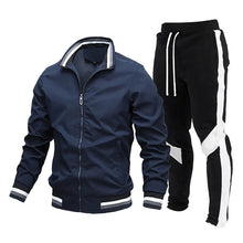 Men's Sports Suit 2 Piece Outfit Casual Jogging Tracksuits Casual Jacket Fashion Men Outdoor Waterproof Sports Set Men Clothing