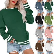 Women's Casual Pullover Sweatshirts Autumn Long Sleeve Crewneck Hoodies With Pocket Streetwear Loose Fit Tops Sweatshirt свитшот