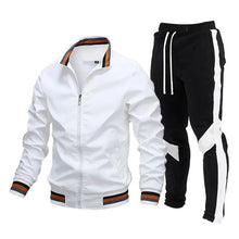 Men's Sports Suit 2 Piece Outfit Casual Jogging Tracksuits Casual Jacket Fashion Men Outdoor Waterproof Sports Set Men Clothing