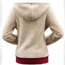 Women Fleece Lined Warm Oversized Sweatshirt For 2024 Fall Winter Casual Thermal Hoodies Drawstring Zip Up Hooded Jackets