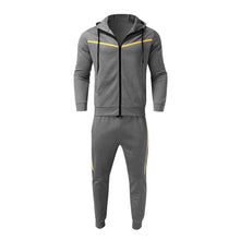 Men'S Hoodie Long Sleeve Sweatpants Suit Sports And Leisure Hooded Cardigan Sweatshirt 2 Piece Clothing Set For Men Regular Fit