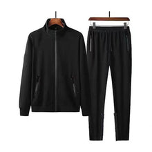 Men'S Autumn And Winter Sports Casual Suits Two Piece Solid Color Sweatshirt And Straight Sweatpants Tracksuit For Men Stylish