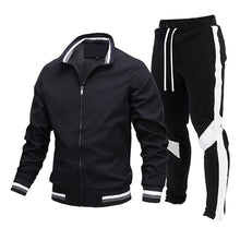 Men's Sports Suit 2 Piece Outfit Casual Jogging Tracksuits Casual Jacket Fashion Men Outdoor Waterproof Sports Set Men Clothing