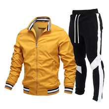 Men's Sports Suit 2 Piece Outfit Casual Jogging Tracksuits Casual Jacket Fashion Men Outdoor Waterproof Sports Set Men Clothing