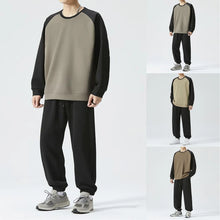 Men'S Sweatershirt Sets Sports And Leisure Suit Sweatshirt And Pants Two Piece Set Fall Winter Casual Outfit O-Neck Top And Pant