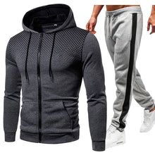 Men'S New  Solid Color Zipper Suit Autumn And Winter Velvet Men'S And Women'S Thickened  Sports Hoodies Sweatshirts Suit