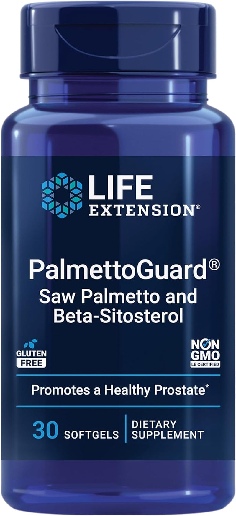 Life Extension Palmettoguard Saw Palmetto & Beta-Sitosterol – Supports Healthy Prostate Function & Hormone Metabolism Health – Supplements for Men - Gluten-Free, Non-Gmo – 30 Softgels